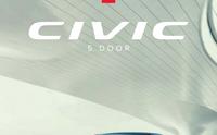 Page 1 of the Honda Civic 5 Door Brochure
