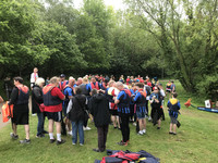 Boat crews prepare for the off