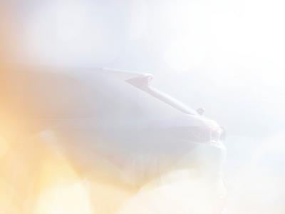 A silhouette of the back of the new 2021 Honda HR-V e:HEV