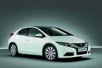 White Civic 2012 Front