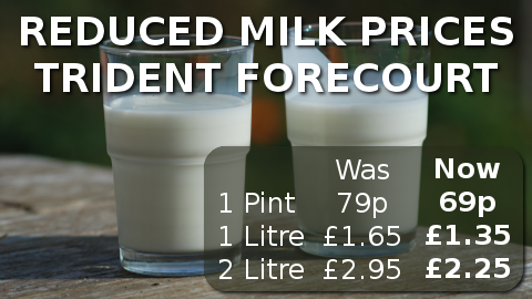 Reduced Milk Prices