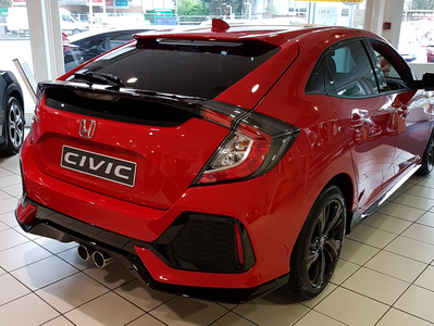Red Sports Manual Civic - Back