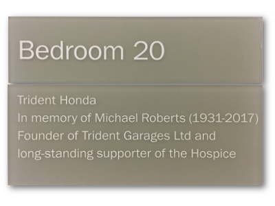 Room 20's new dedication plaque