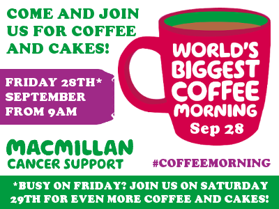 Macmillan World's Biggest Coffee Morning