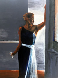 Lady In Blue by Mark Holman