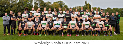 Weybridge Vandals RFC 1st Team 2020