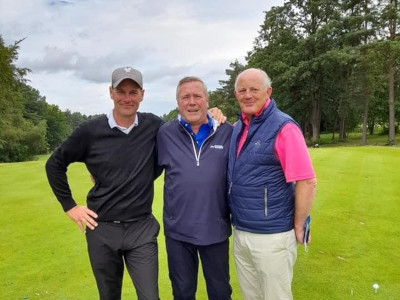 Jeremy Dale, Richard Boxall and Julian Wakeling at the Charity Golf Day
