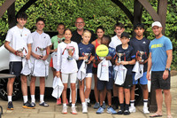 Richard Roberts of Trident Honda with the 2022 Woking Open Finalists