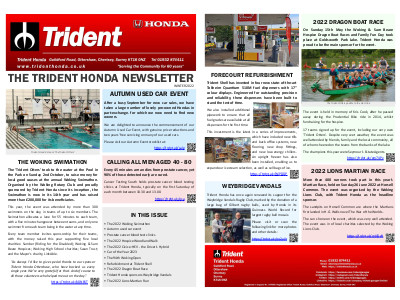 The Trident Honda Newsletter - Winter 2022