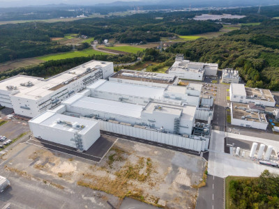 Overhead view of Honda demonstration production line for all-solid-state batteries