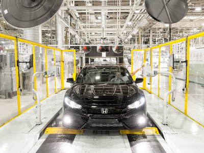 The new Honda Civic is built at Swindon