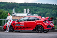 Type R at Francorchamps - Driver and car - Side
